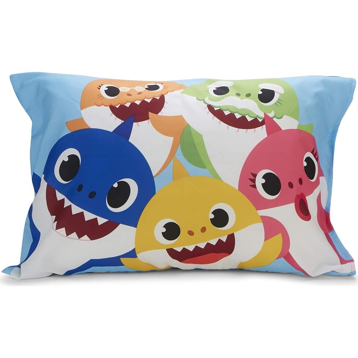 Juego de Cama Baby Shark 4 Piezas Suave y Reversible