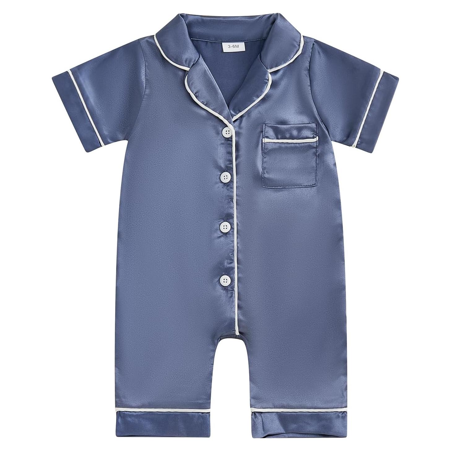 Pijama de Seda Satinada Kuriozud para Niños 0-24 Meses