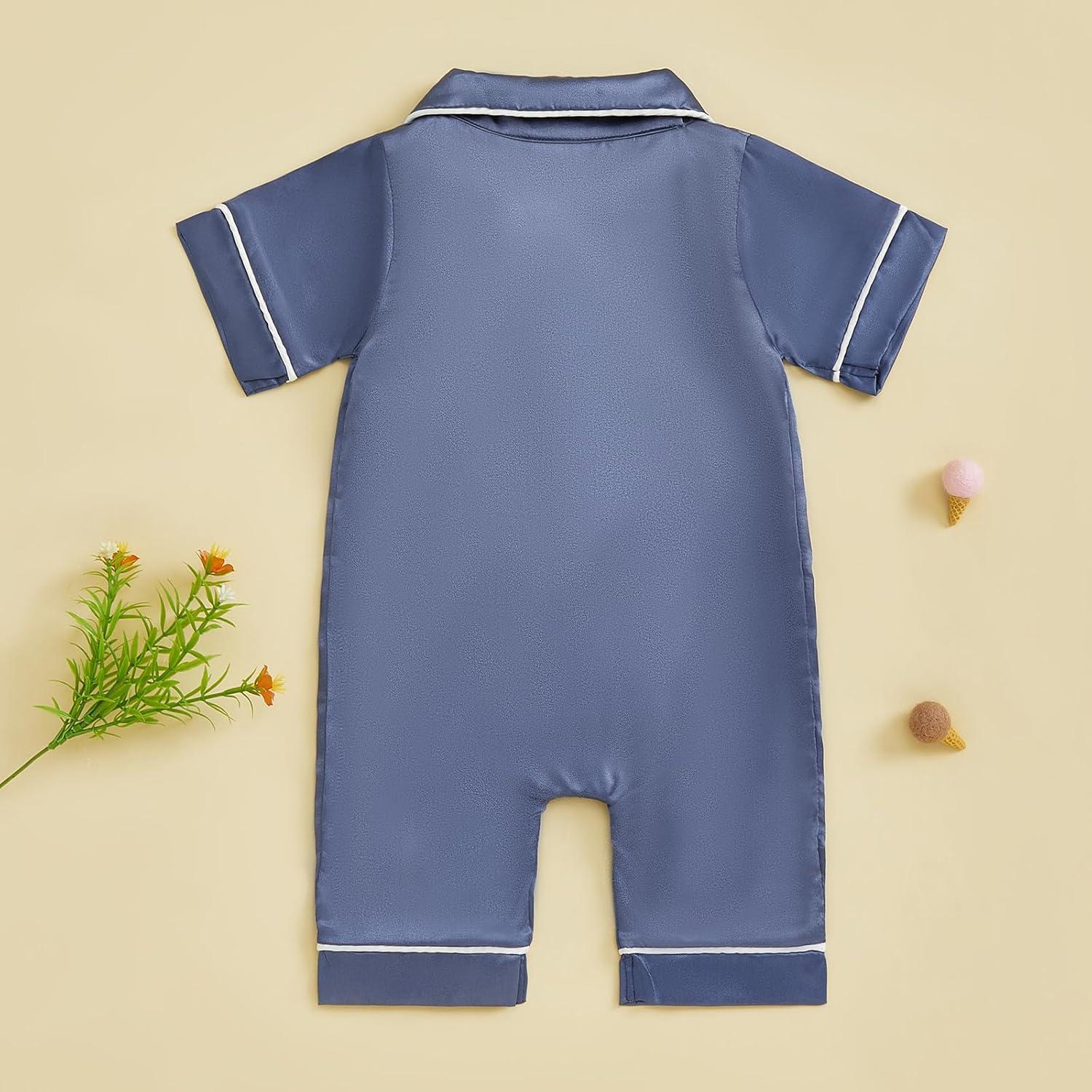 Pijama de Seda Satinada Kuriozud para Niños 0-24 Meses