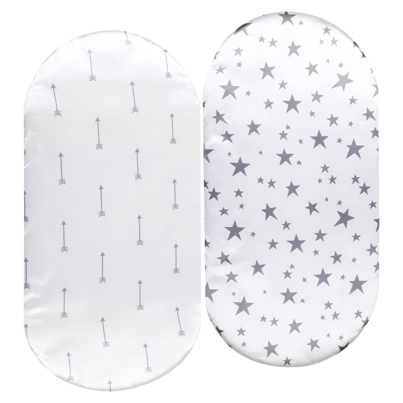 Juego de Sábanas para Cuna 2 Piezas Tcmyyund Satinado 43x81 cm