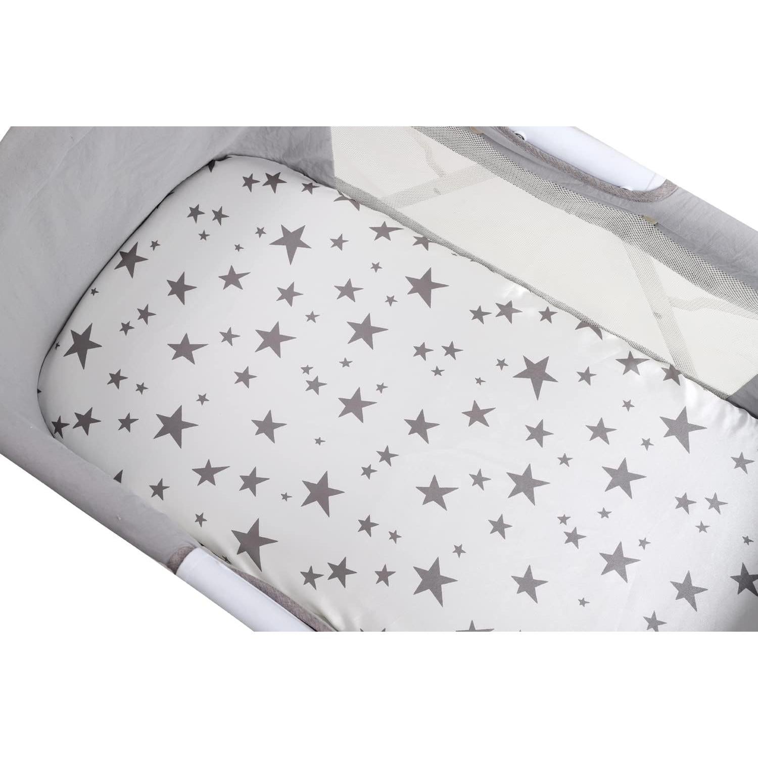 Juego de Sábanas para Cuna 2 Piezas Tcmyyund Satinado 43x81 cm