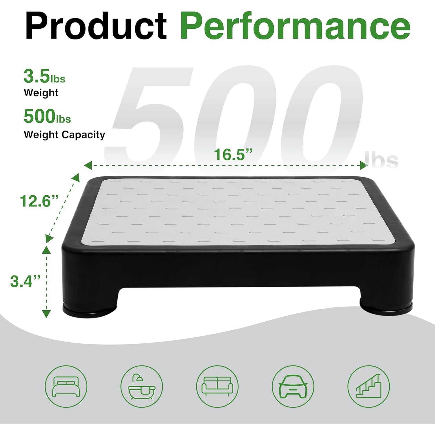 Escalera Antideslizante COOL-ANGLE 8.64 cm para Baño y Cocina