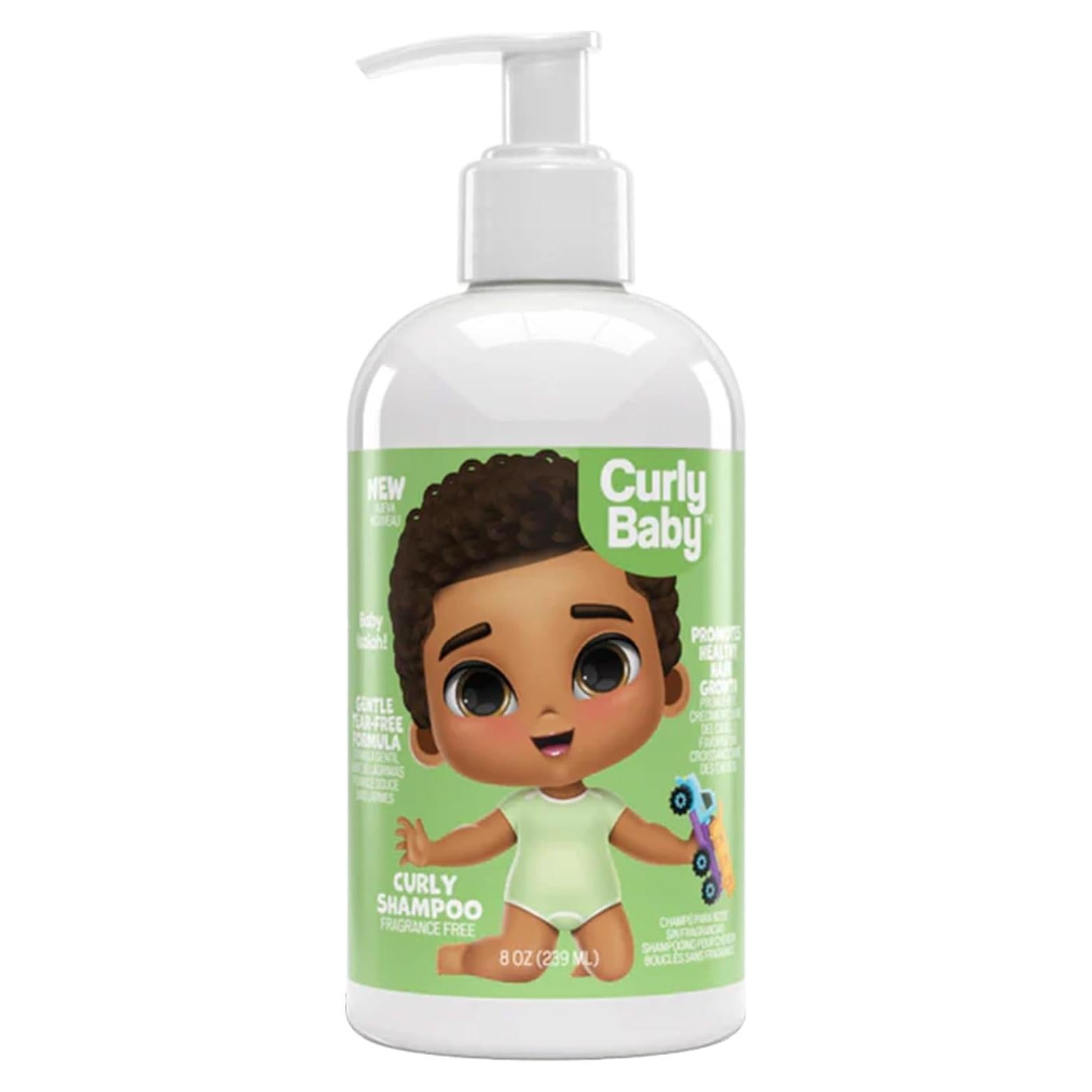 Champú Rizado CurlyBaby 280g - Hipoalergénico Sin Fragancia