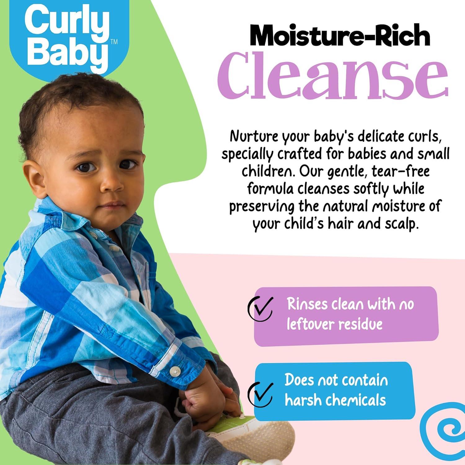 Champú Rizado CurlyBaby 280g - Hipoalergénico Sin Fragancia