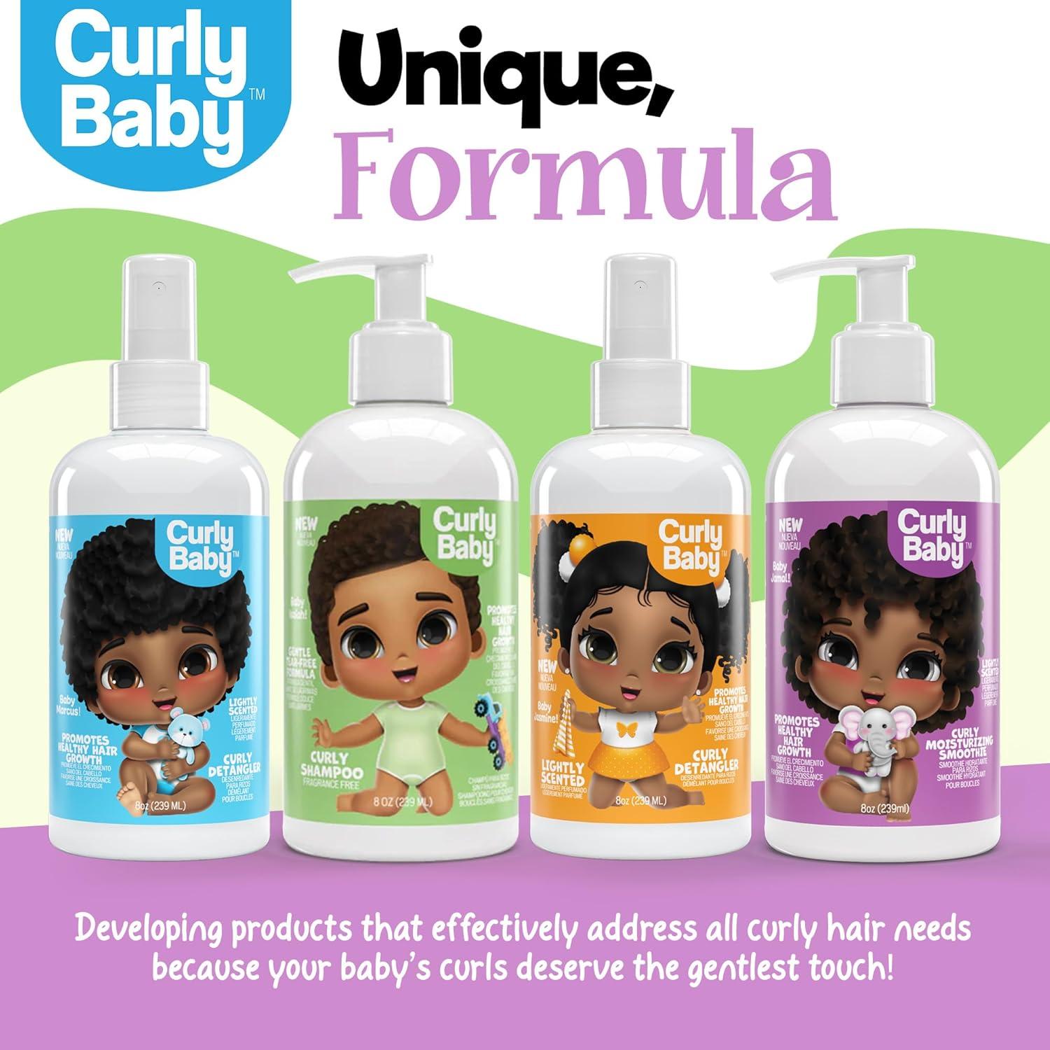 Champú Rizado CurlyBaby 280g - Hipoalergénico Sin Fragancia