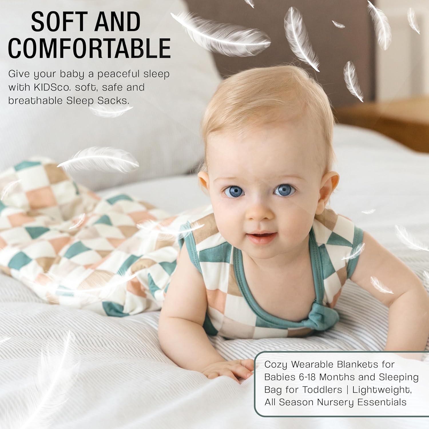 Saco de Sueño KIDSco. para Bebés 6-18 Meses Rayón Bambú 1.5 TOG