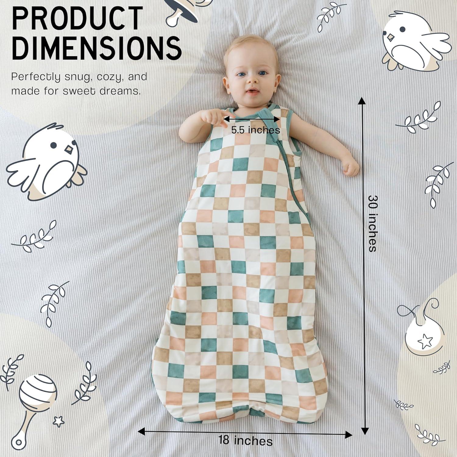 Saco de Sueño KIDSco. para Bebés 6-18 Meses Rayón Bambú 1.5 TOG