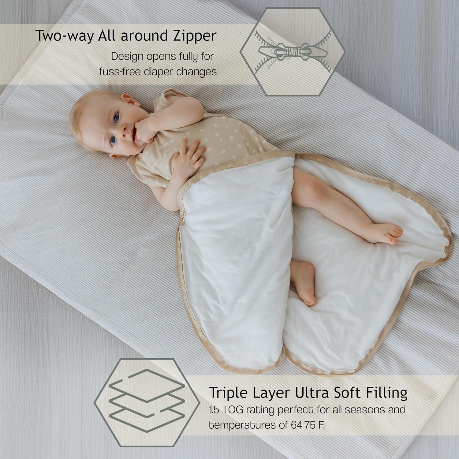 Saco de Sueño KIDSco. para Bebés 6-18 Meses Rayón Bambú 1.5 TOG