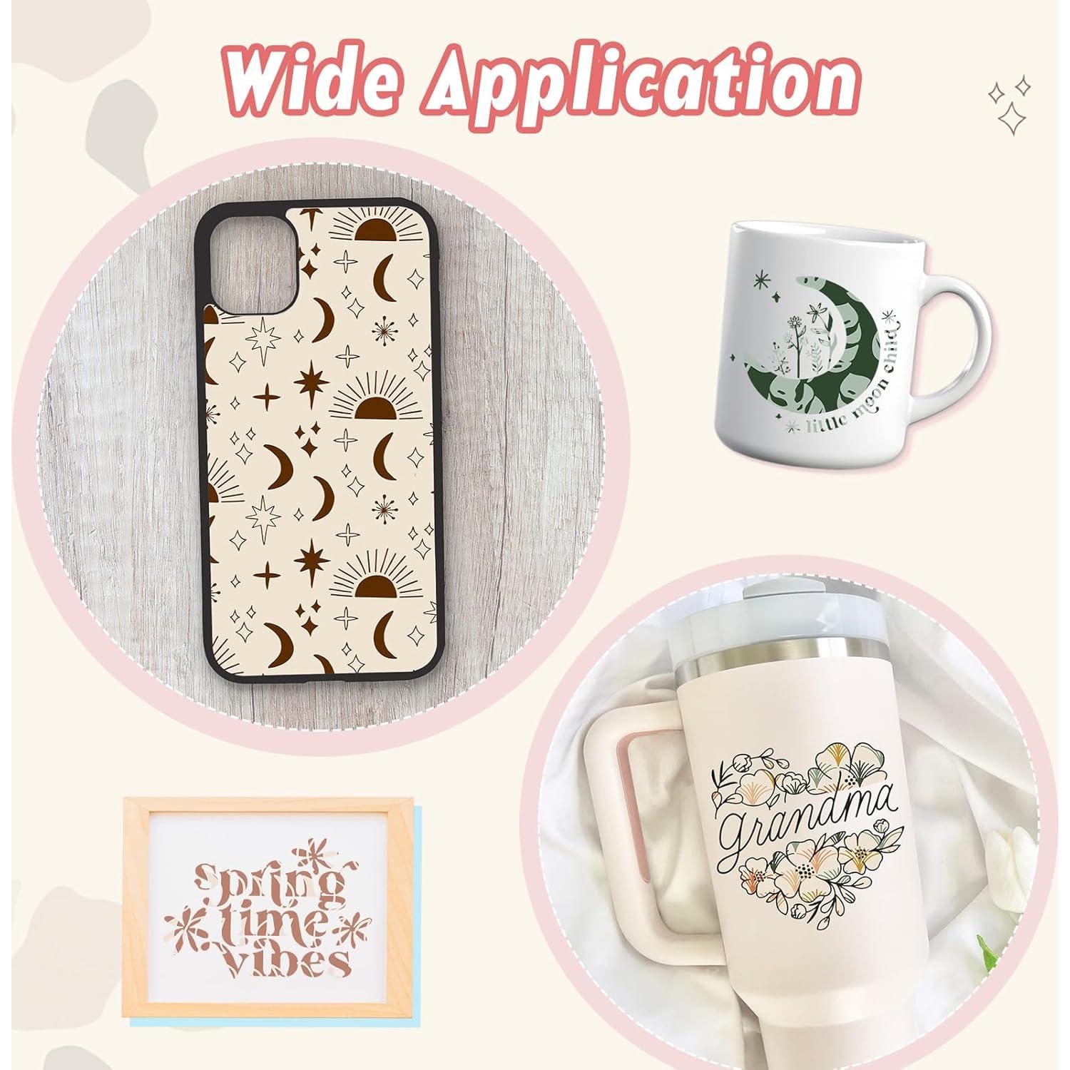 Vinilo Adhesivo Permanente Boho Tintnut 10 Hojas 30.48x25.4cm