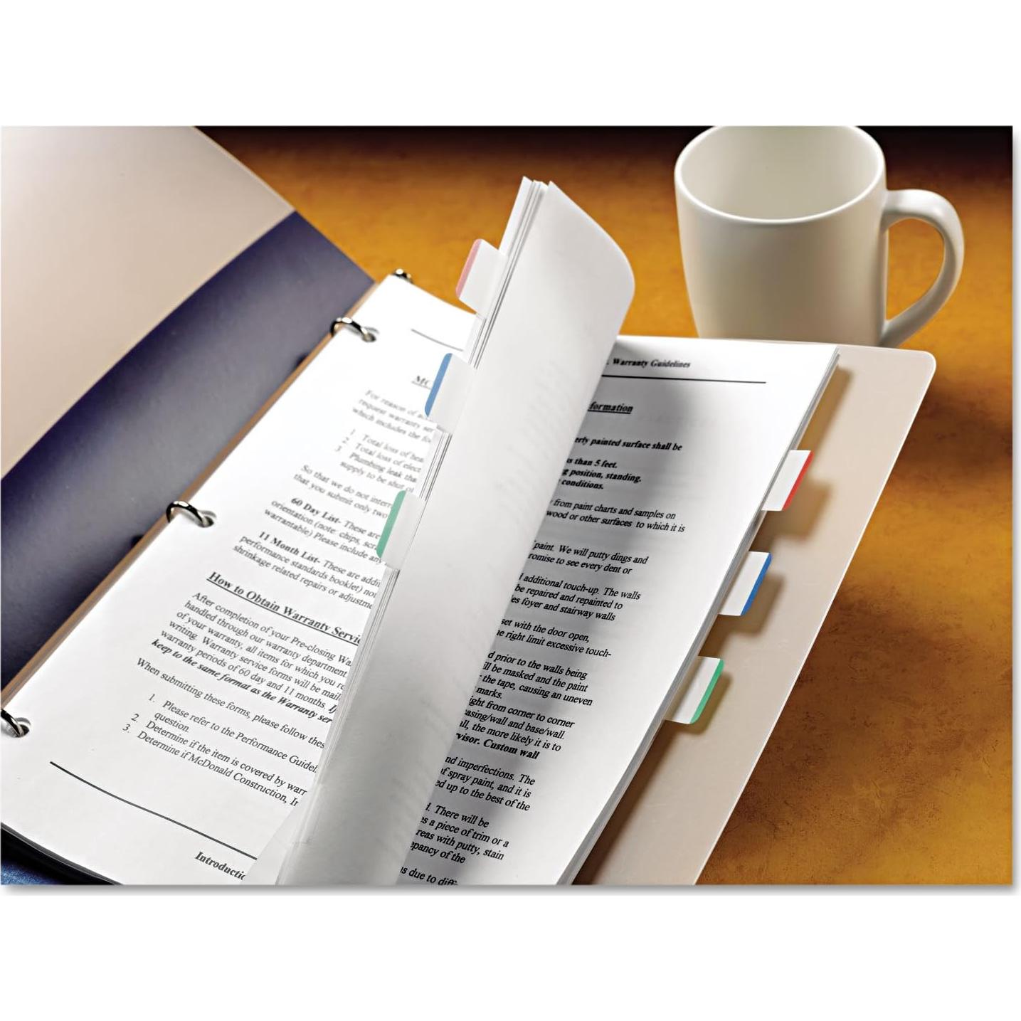 Pestañas Post-it 686L-GBR, 66 Pestañas, Verde, Azul, Rojo