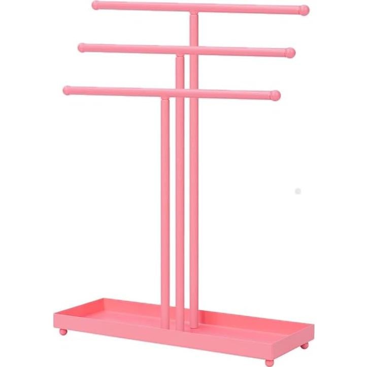 Soporte Organizador de Joyería AUTODECO Rosa 3 Niveles