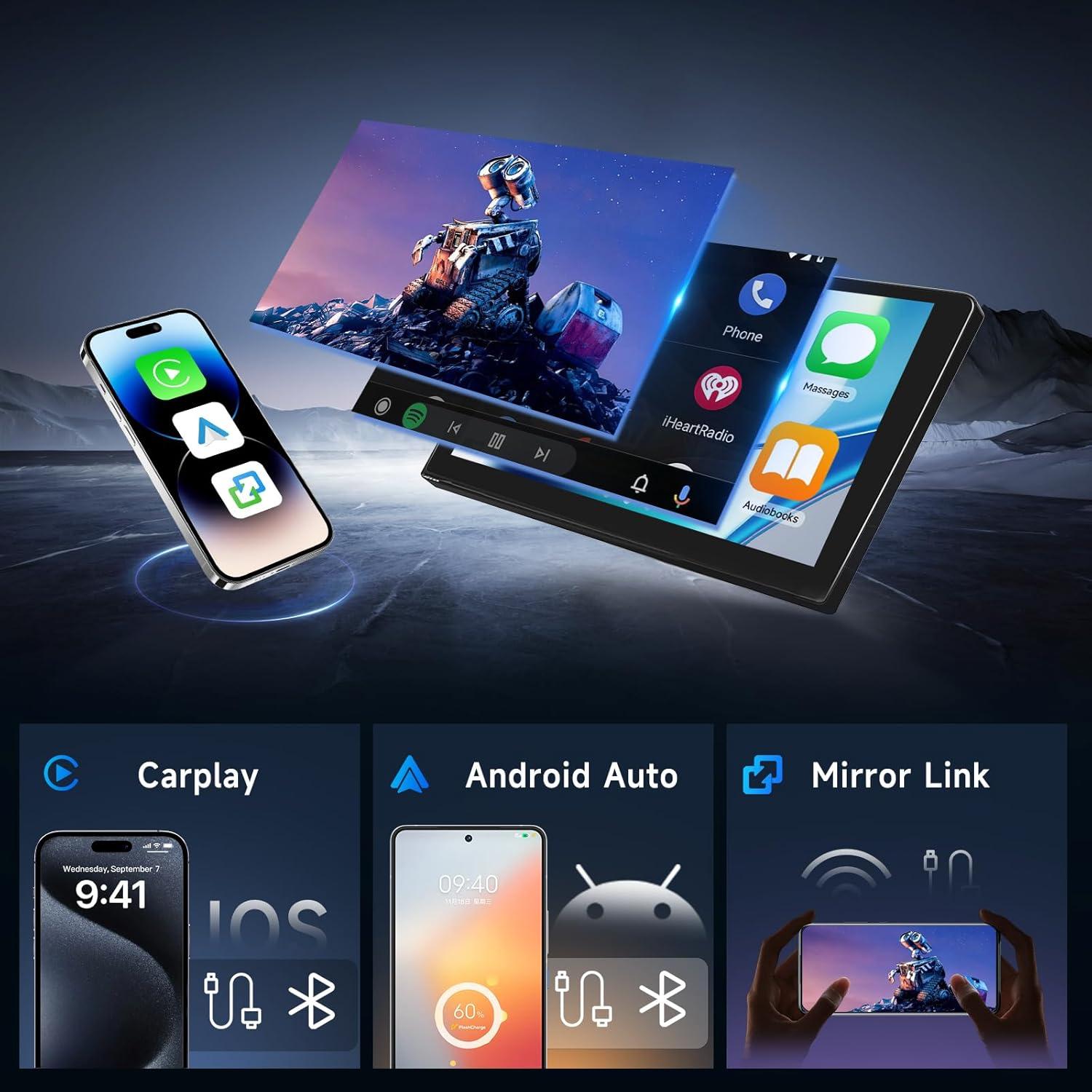 Estéreo Android 9" Hodozzy para Toyota RAV4 2001-2006 4G+64G