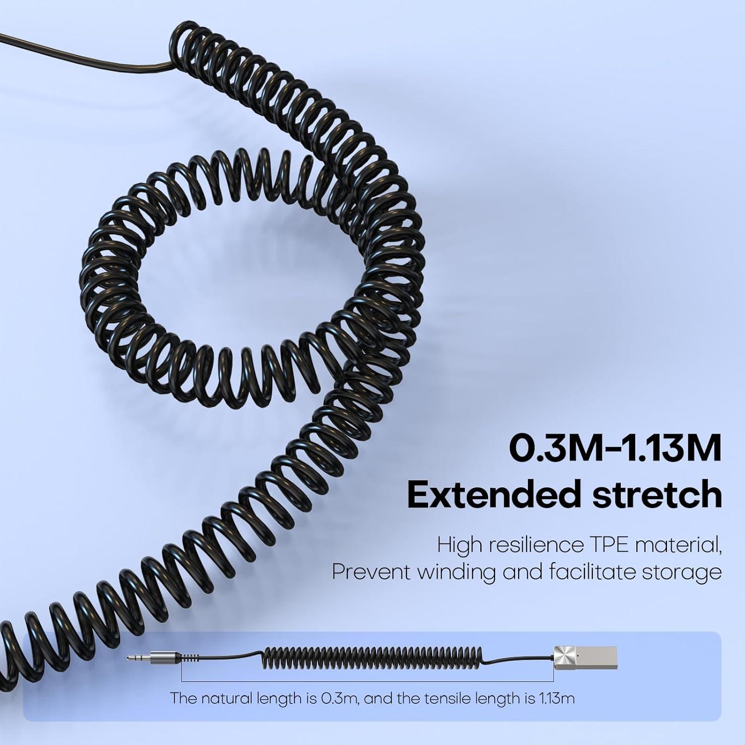 Adaptador Bluetooth 5.3 GLOBELEC USB a 3.5mm con Micrófono