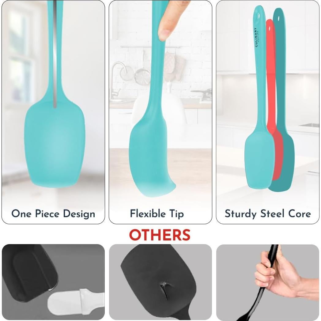 Juego de Espátulas de Silicona Culinary Couture 4 Piezas