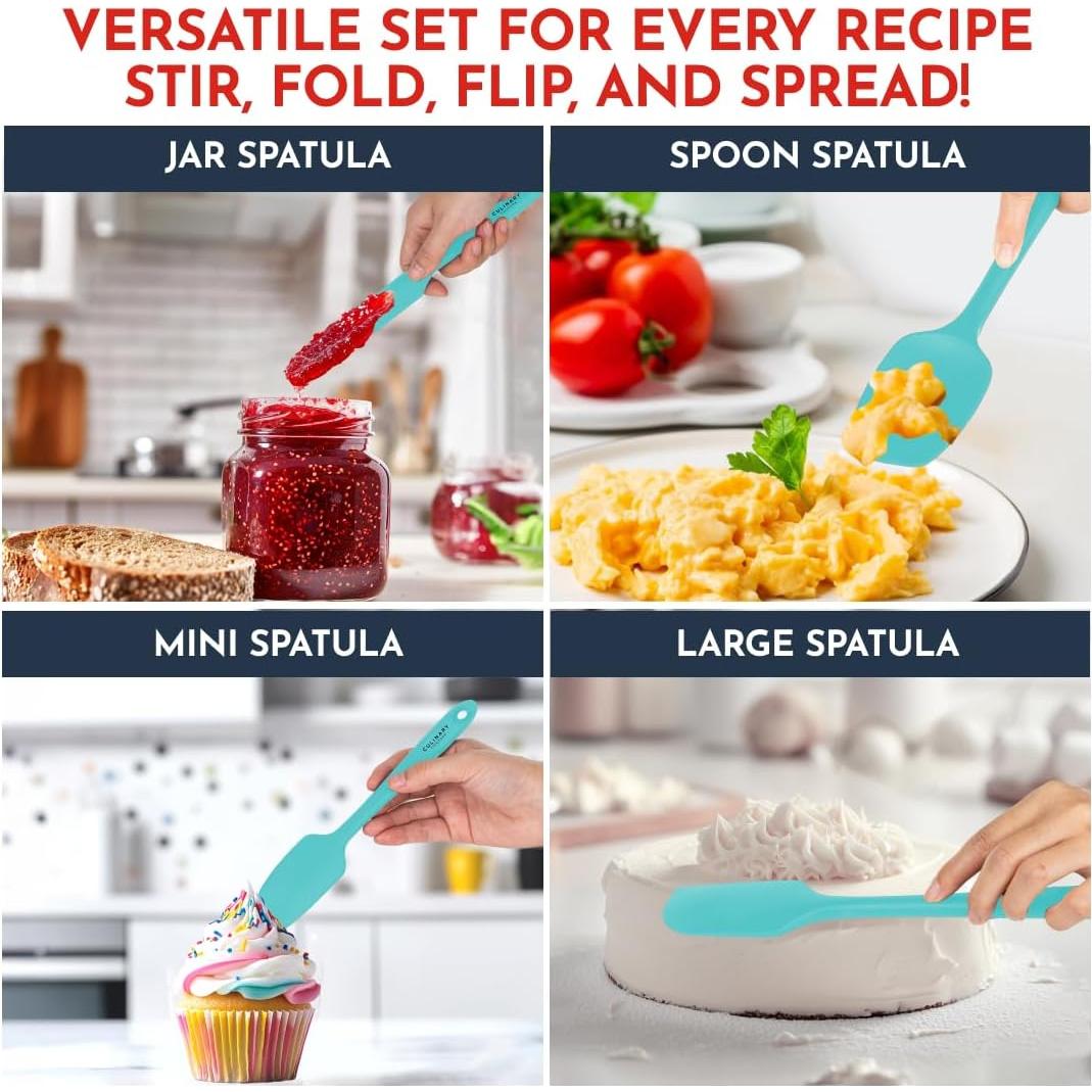 Juego de Espátulas de Silicona Culinary Couture 4 Piezas