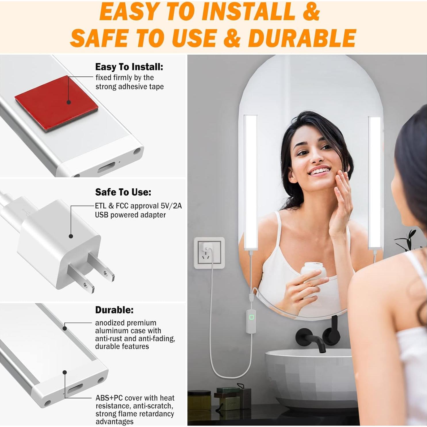 Luz LED de Maquillaje RGH BM101 Regulable USB 5V 32.2cm