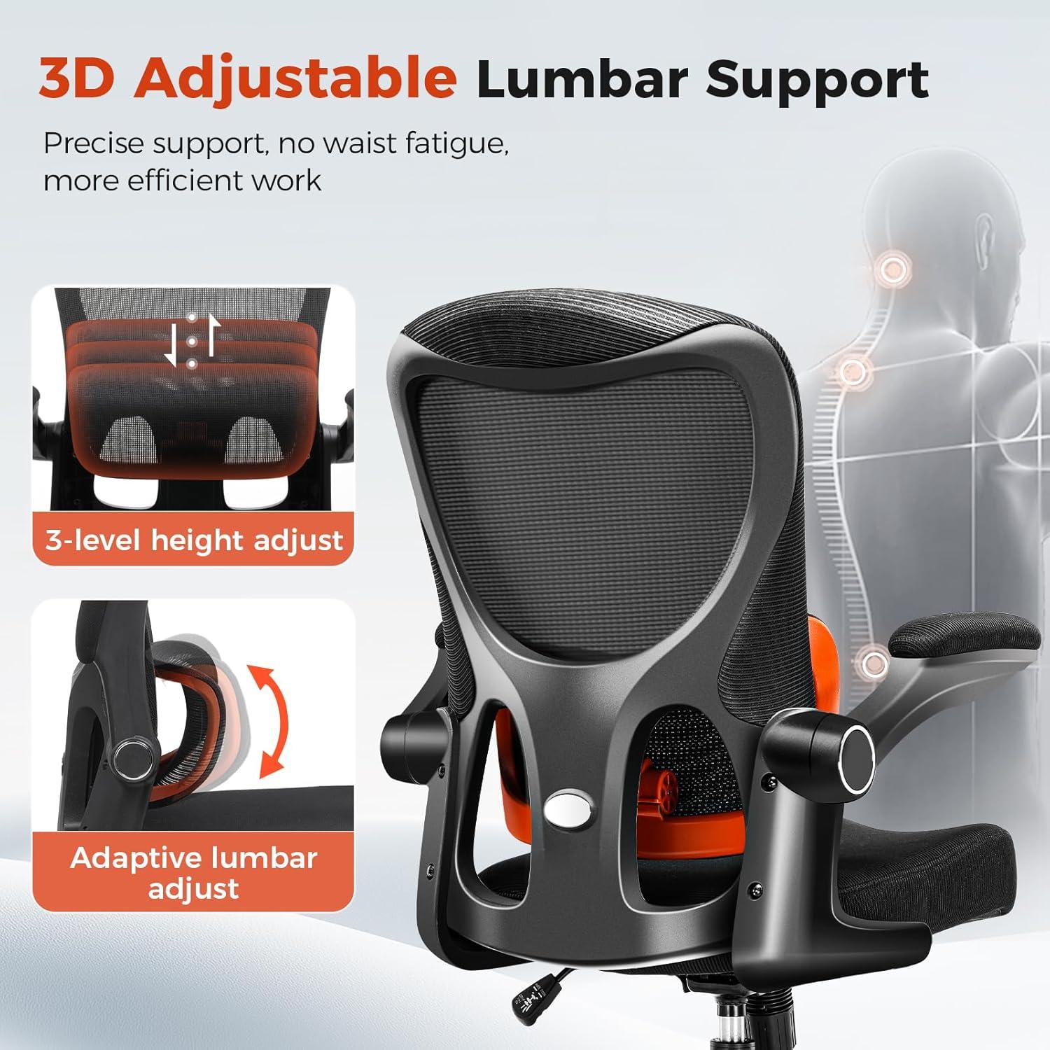 Silla de Oficina GTRACING Ergonómica con Soporte Lumbar 150 kg