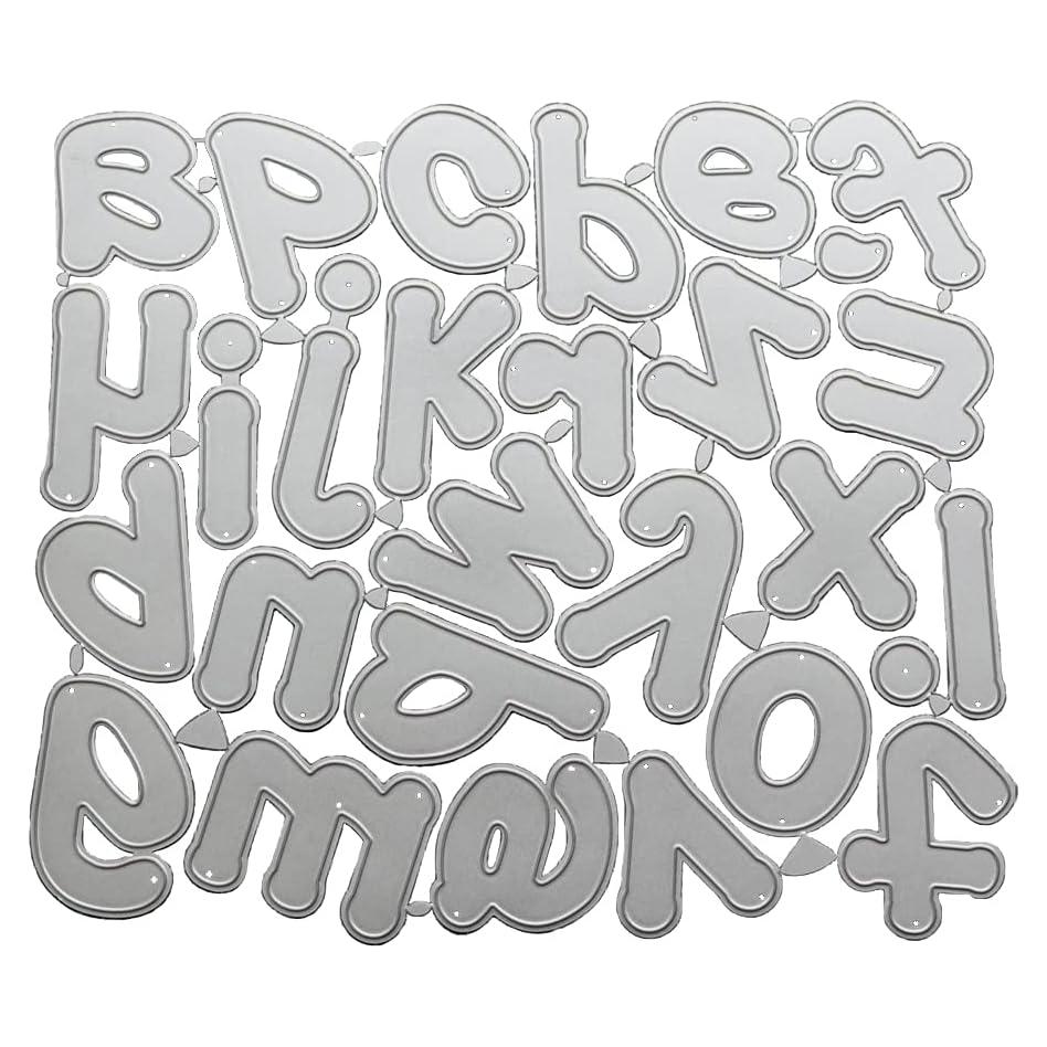 Troqueles de Alfabeto AHOMASH 50mm para Scrapbooking DIY