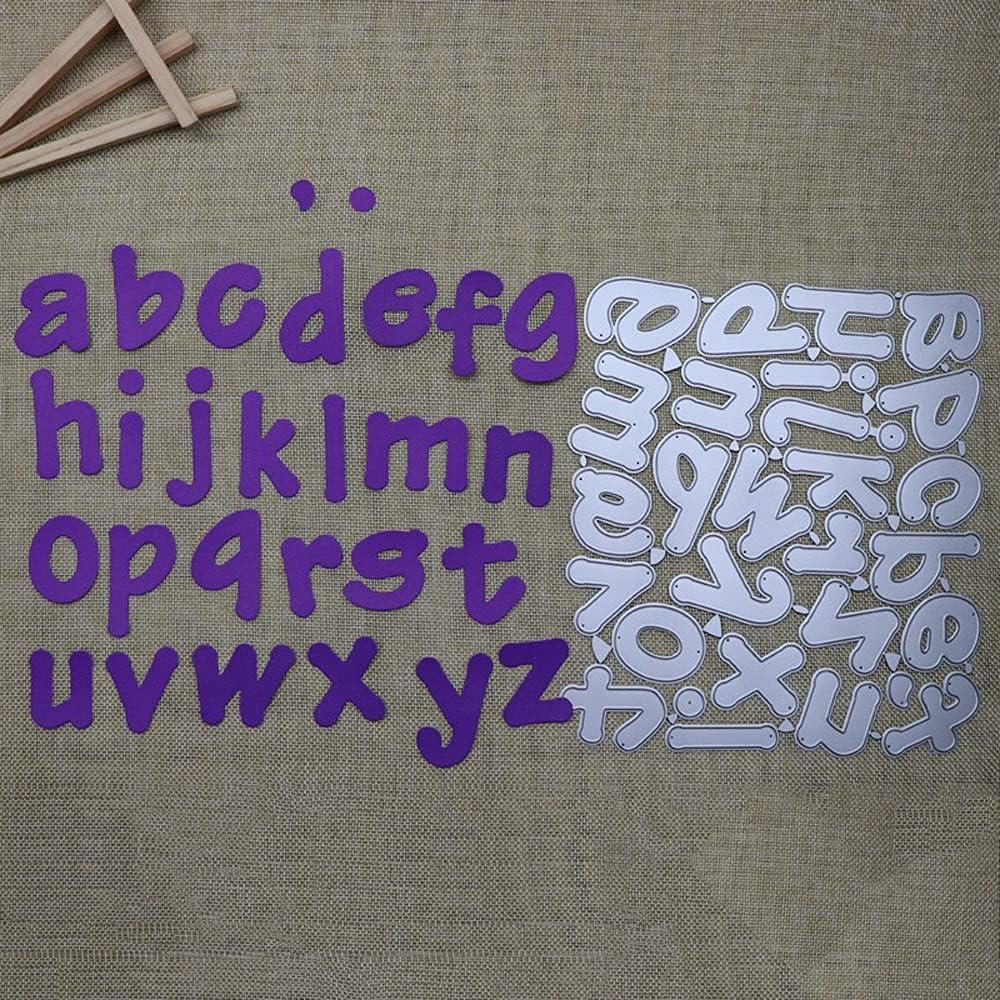 Troqueles de Alfabeto AHOMASH 50mm para Scrapbooking DIY