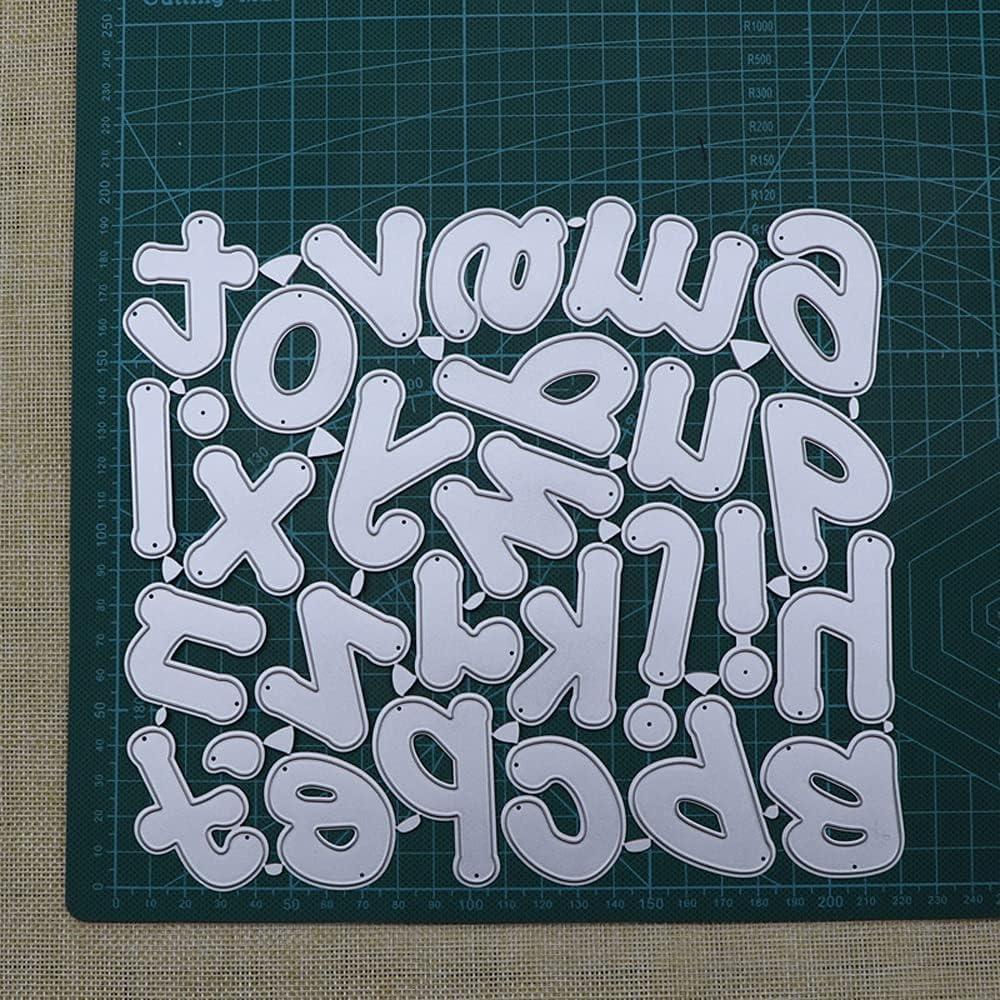 Troqueles de Alfabeto AHOMASH 50mm para Scrapbooking DIY