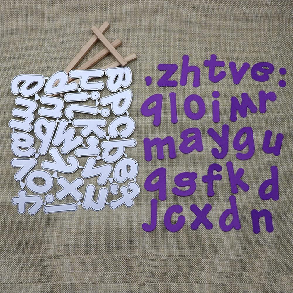 Troqueles de Alfabeto AHOMASH 50mm para Scrapbooking DIY