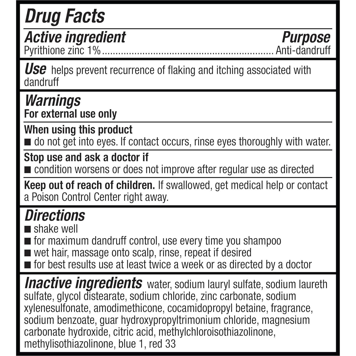 Champú Anticaspa Amazon Basics 0.83L para Cabello Normal a Graso