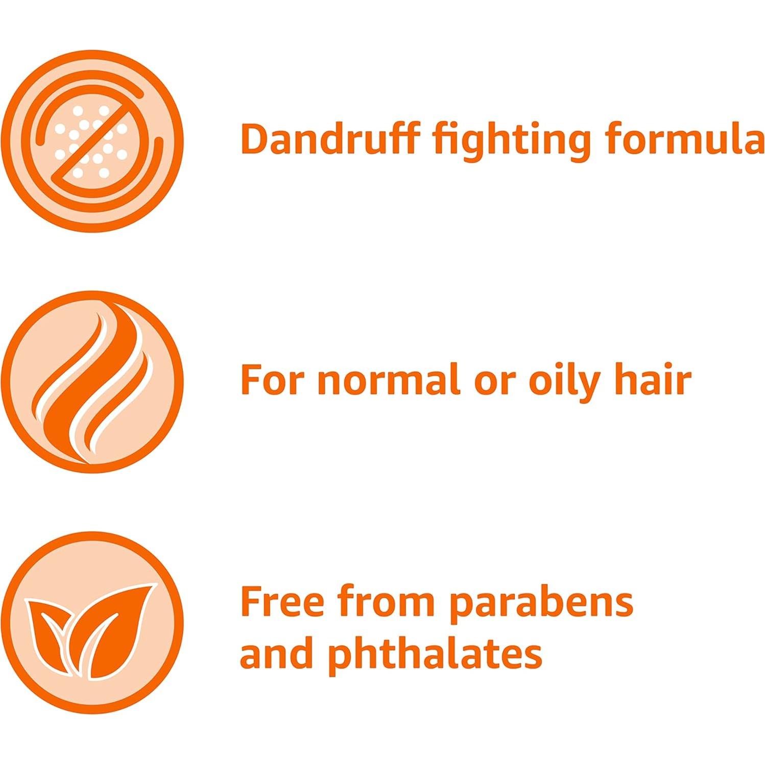 Champú Anticaspa Amazon Basics 0.83L para Cabello Normal a Graso