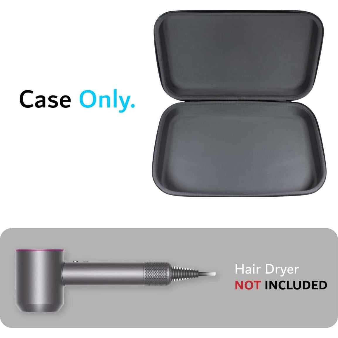 Funda Dura TUDIA EVA para Secador de Pelo Mini y Rizador