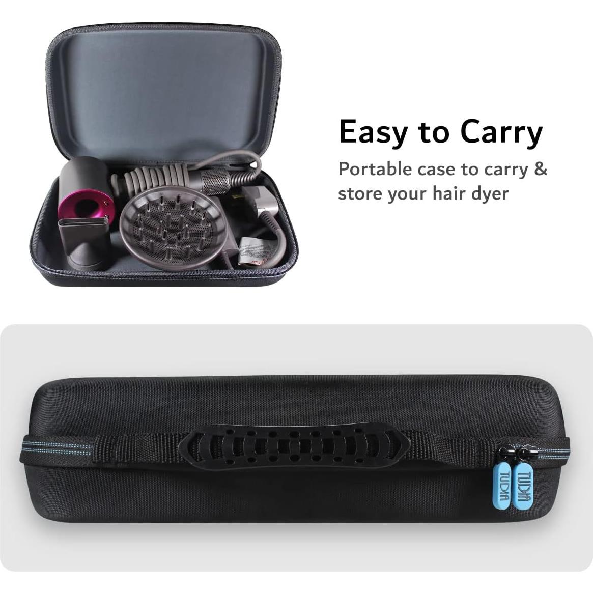Funda Dura TUDIA EVA para Secador de Pelo Mini y Rizador