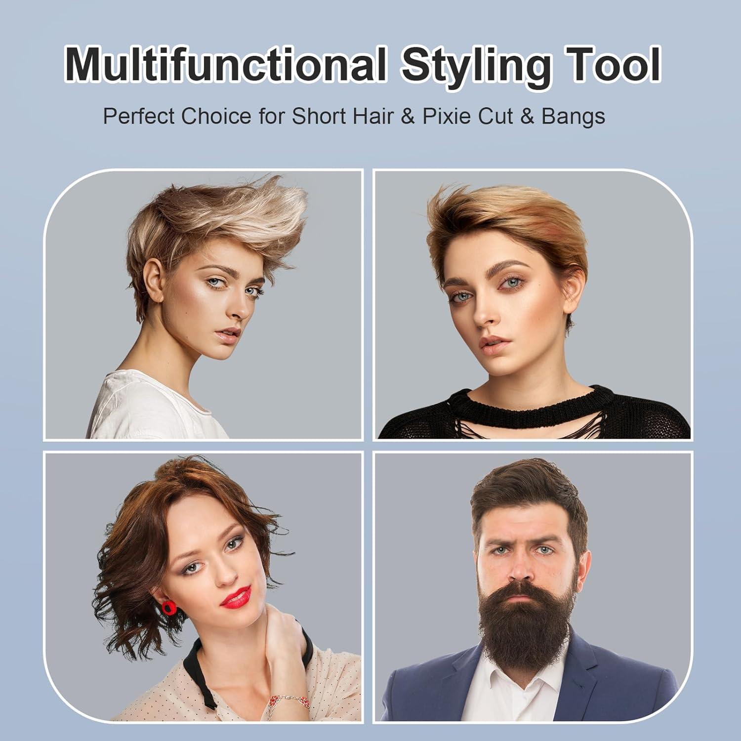 Plancha de Cabello Mini Ficzcfy 0.76 cm Gris, Doble Voltaje