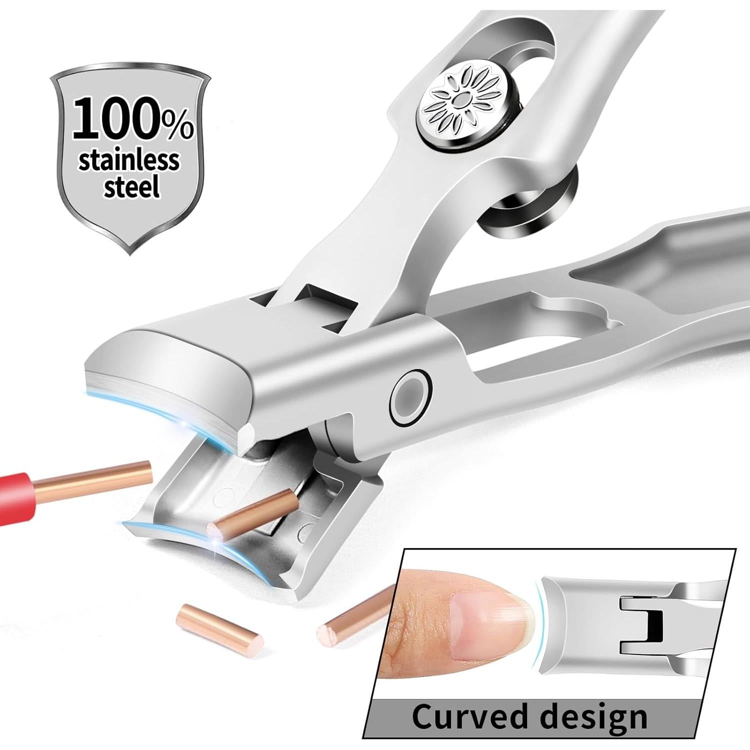 Juego de Cortauñas Kelongn para Uñas Gruesas - Mango Largo