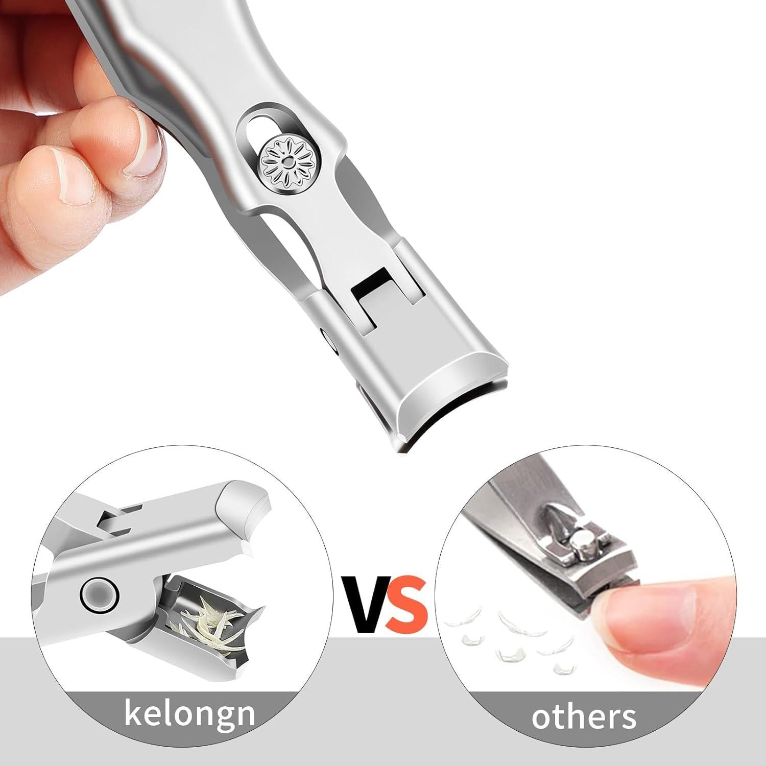 Juego de Cortauñas Kelongn para Uñas Gruesas - Mango Largo