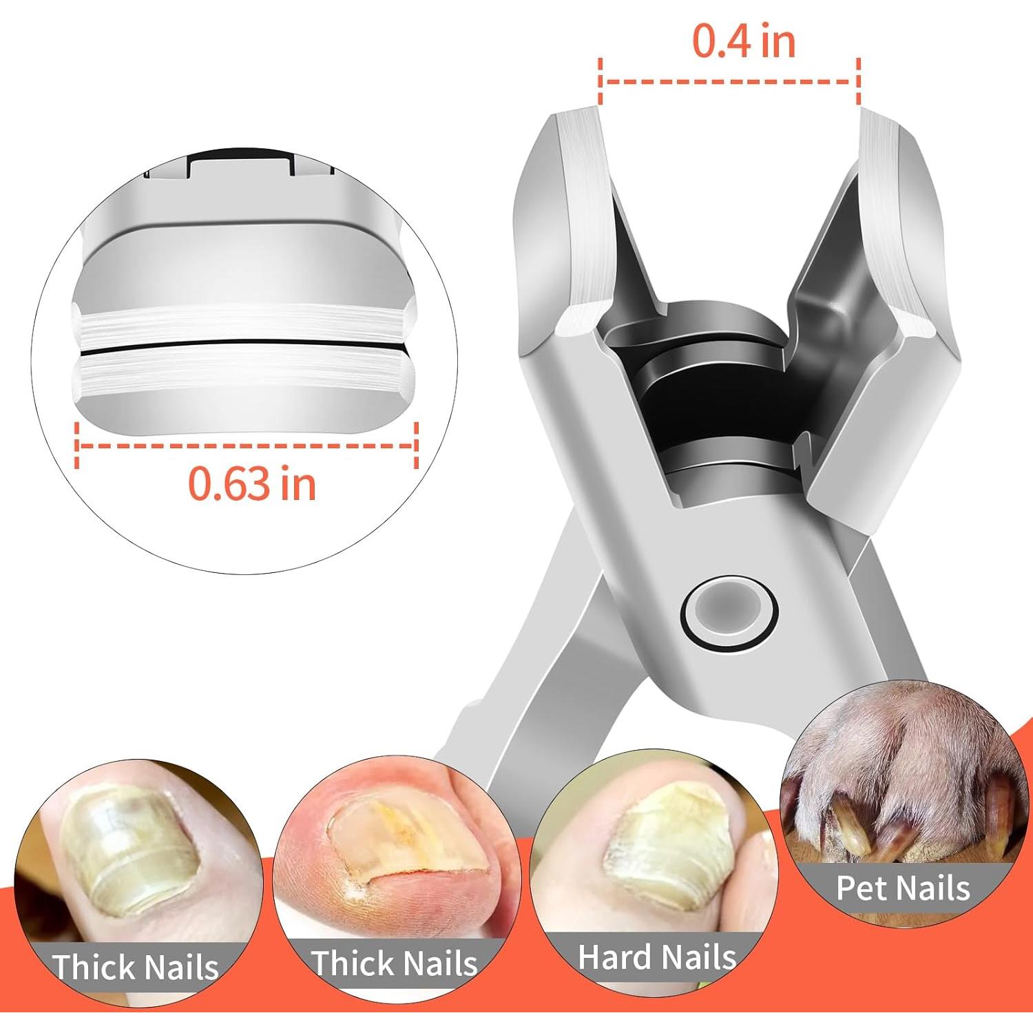 Juego de Cortauñas Kelongn para Uñas Gruesas - Mango Largo