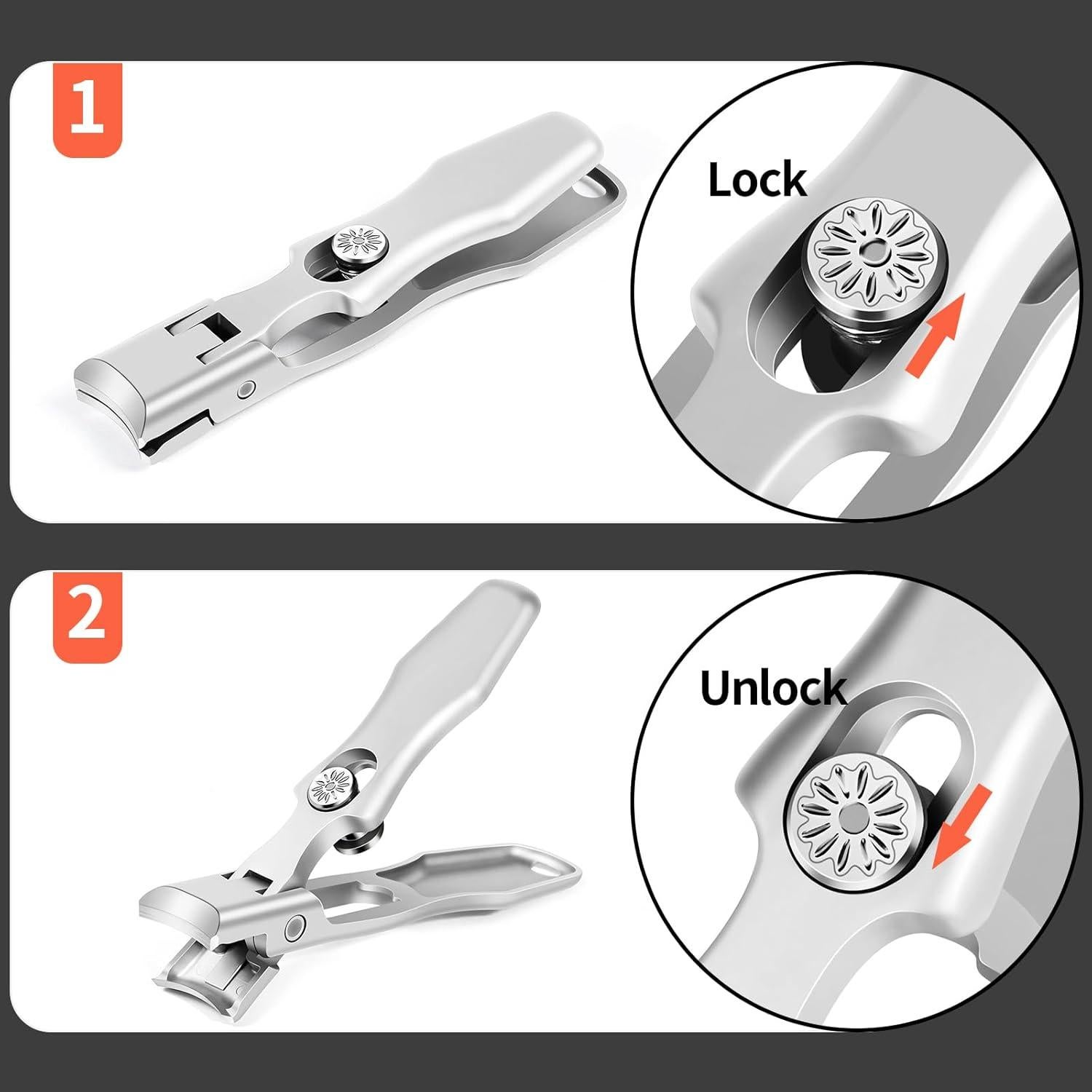 Juego de Cortauñas Kelongn para Uñas Gruesas - Mango Largo