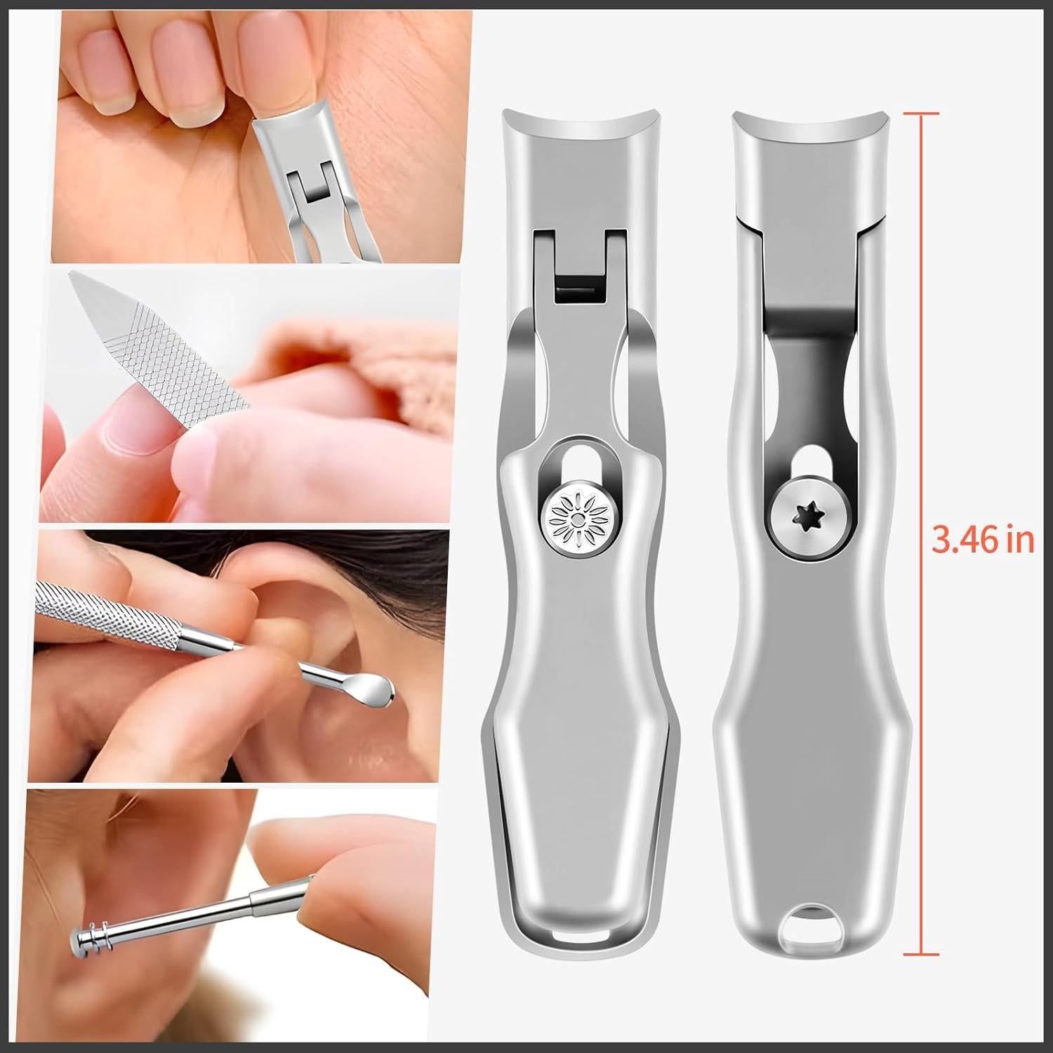 Juego de Cortauñas Kelongn para Uñas Gruesas - Mango Largo