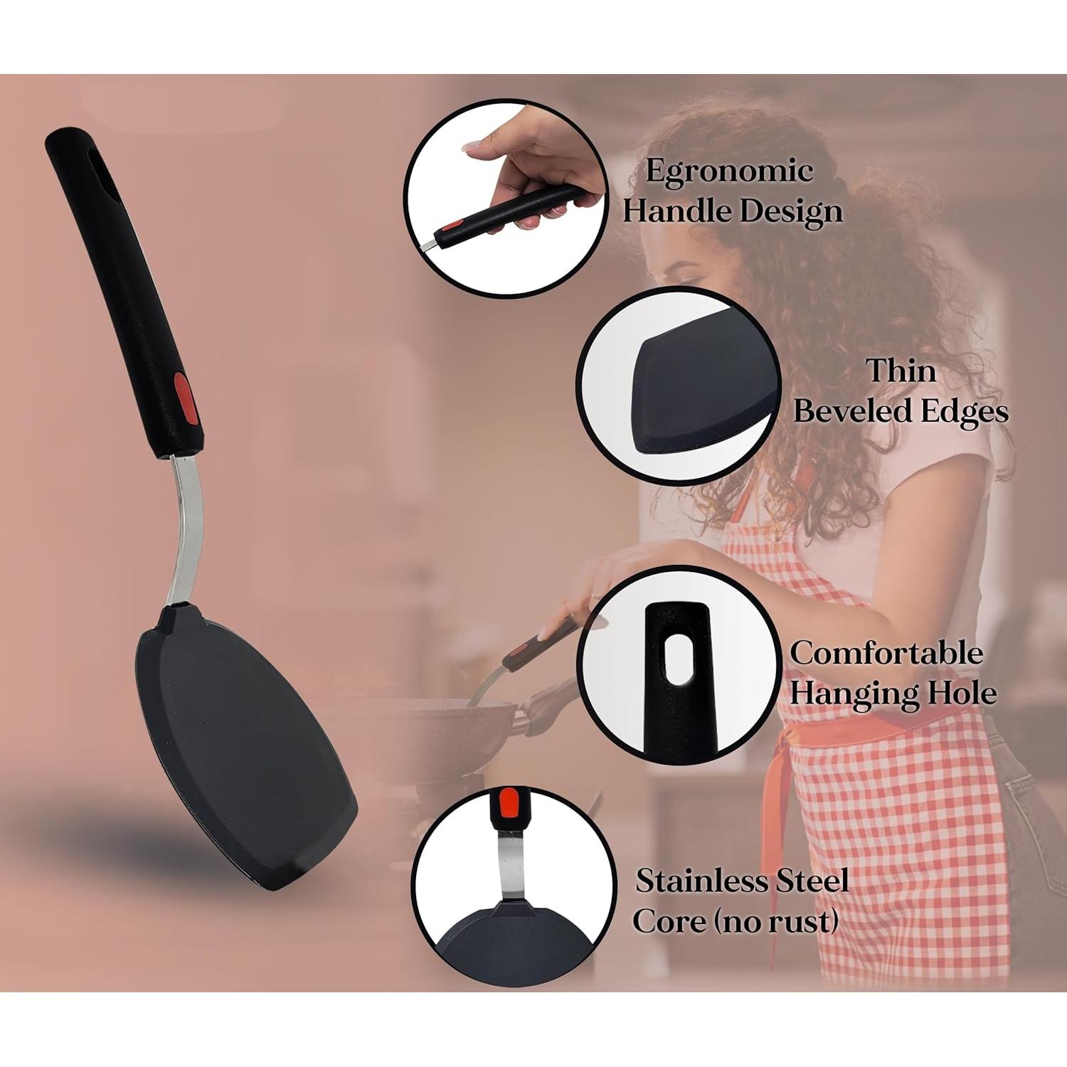 Espátula de Silicona Ancha Dalup para Panqueques 13.2 cm