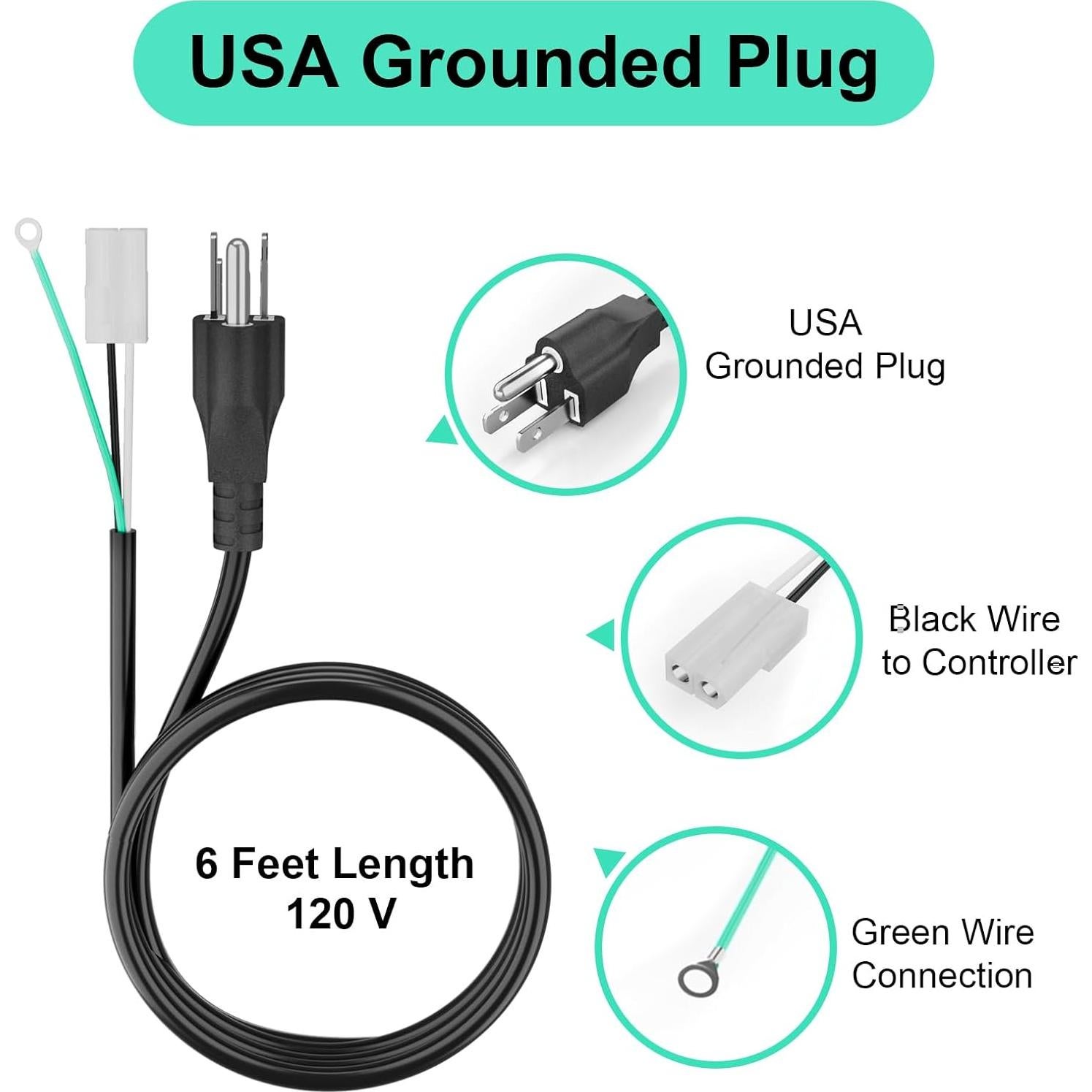 Cable de Reemplazo para Parrillas de Pellet 1.98m Pit Boss Traeger