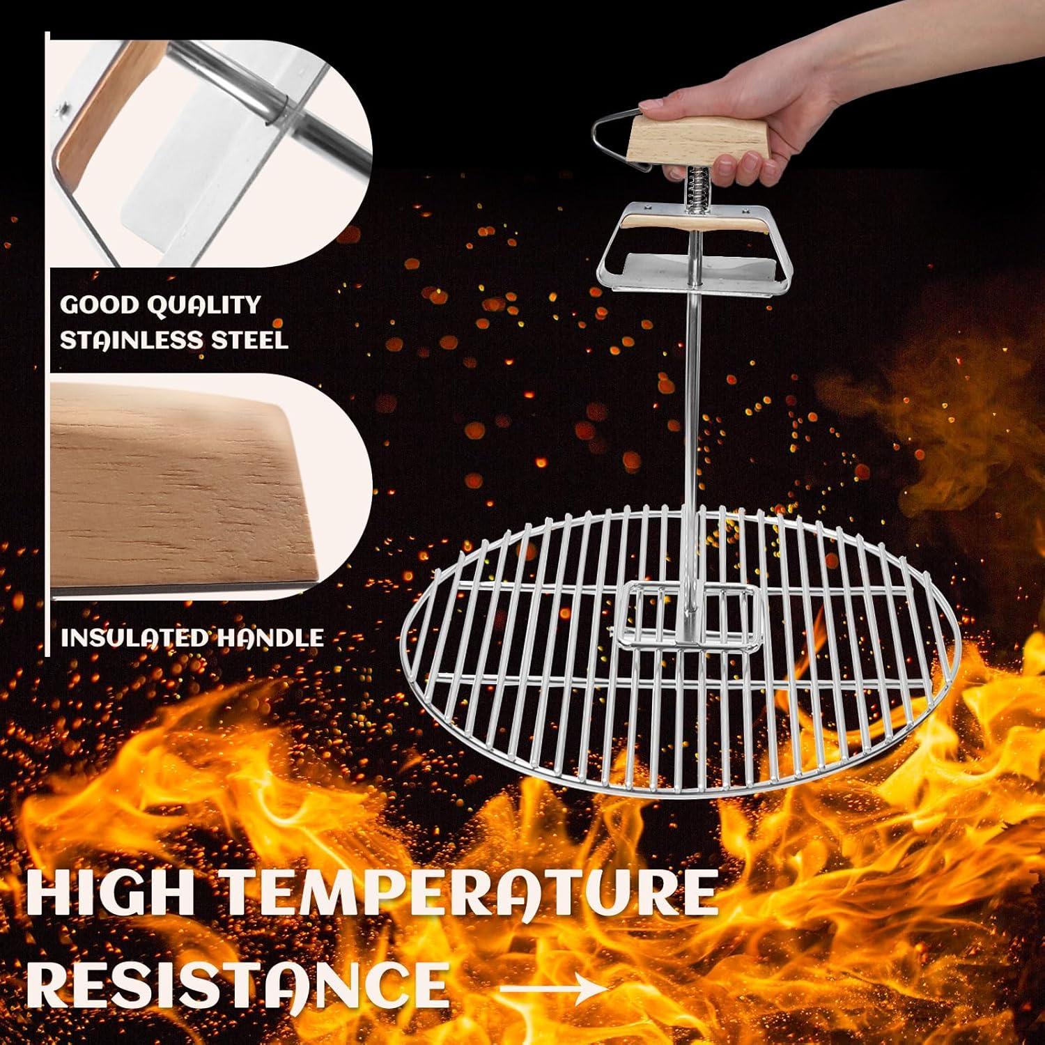 Elevador de Parrilla Acero Inoxidable Fireloop 32.92 cm