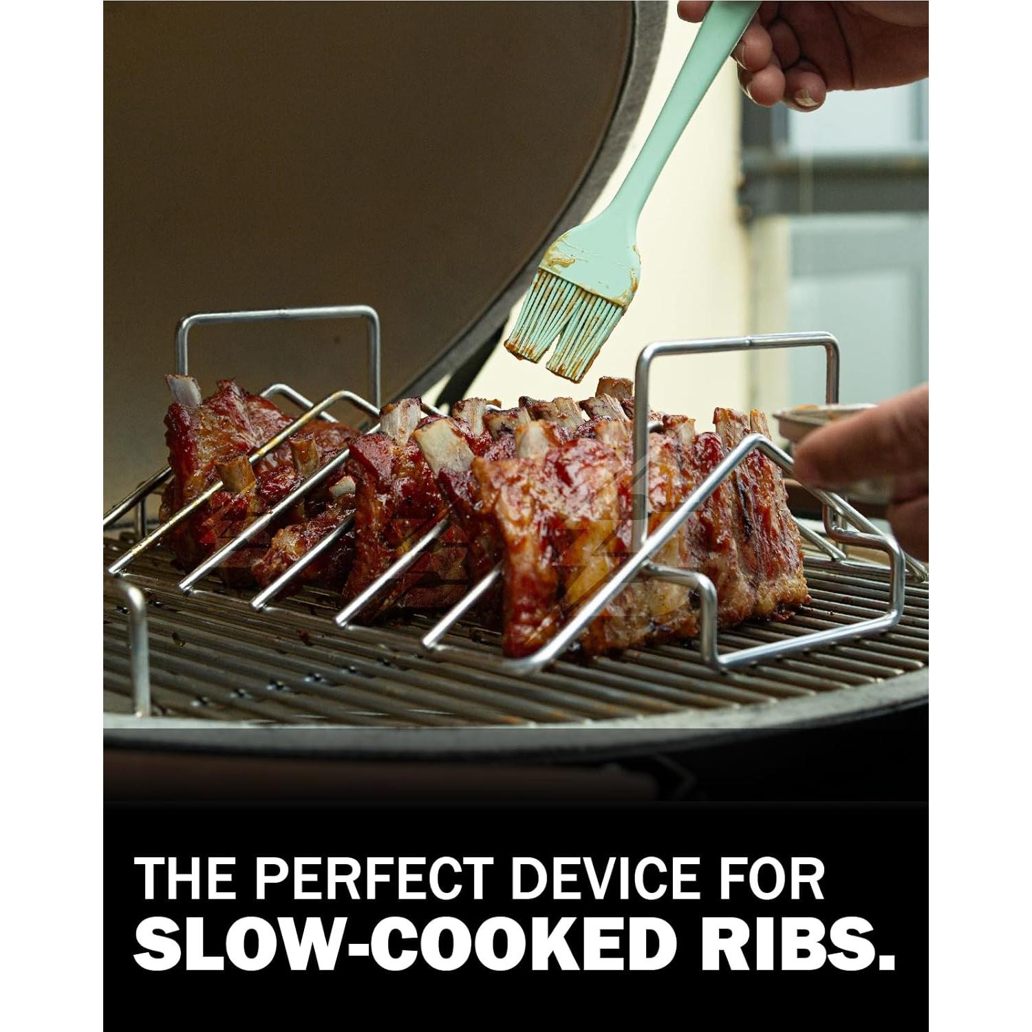 Soporte para Pavo en V BONPAZ de Acero Inoxidable 2 en 1