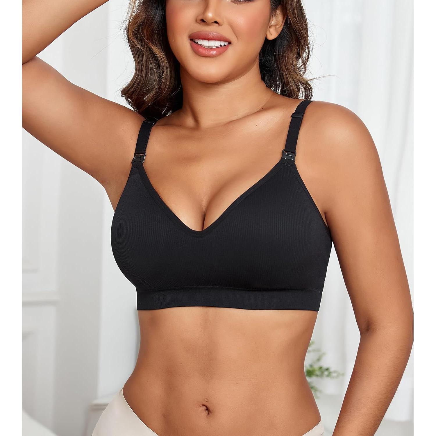 Sujetador de Lactancia Sin Costuras Suekaphin XL con Almohadillas