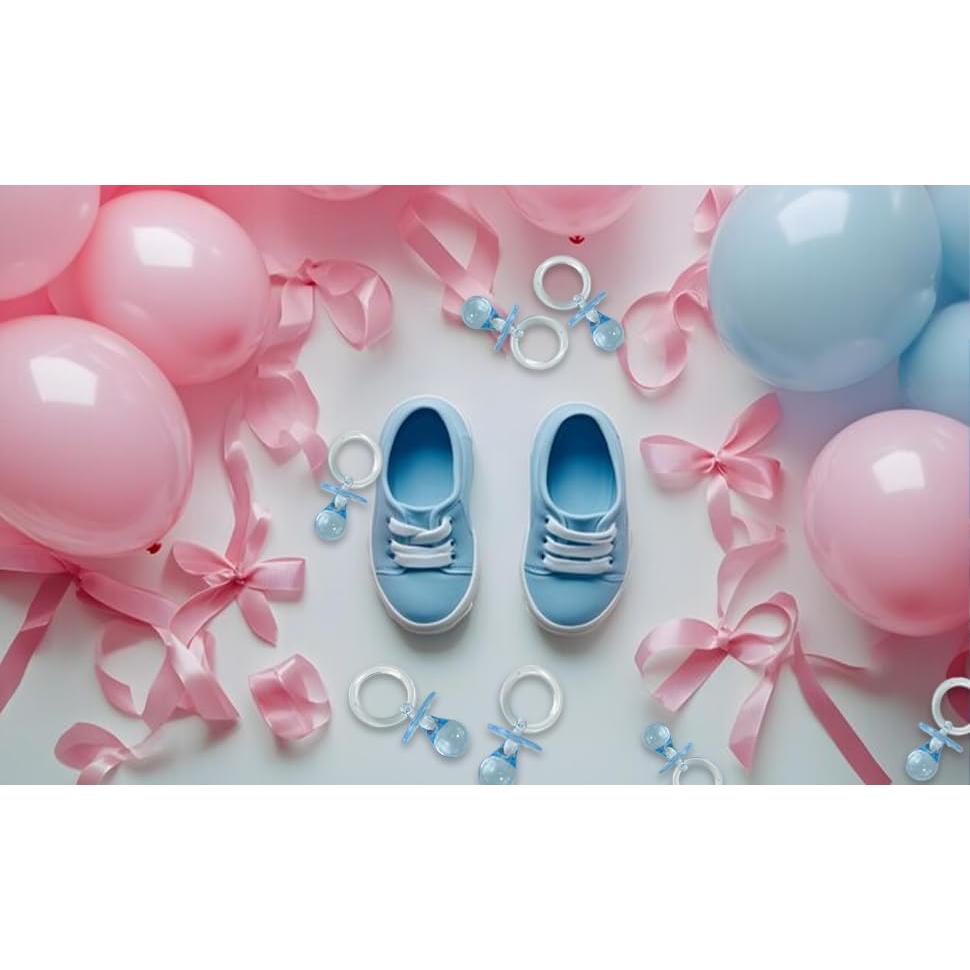 Chupetes Acrílicos Azules Adorox 36 Piezas 6.35 cm