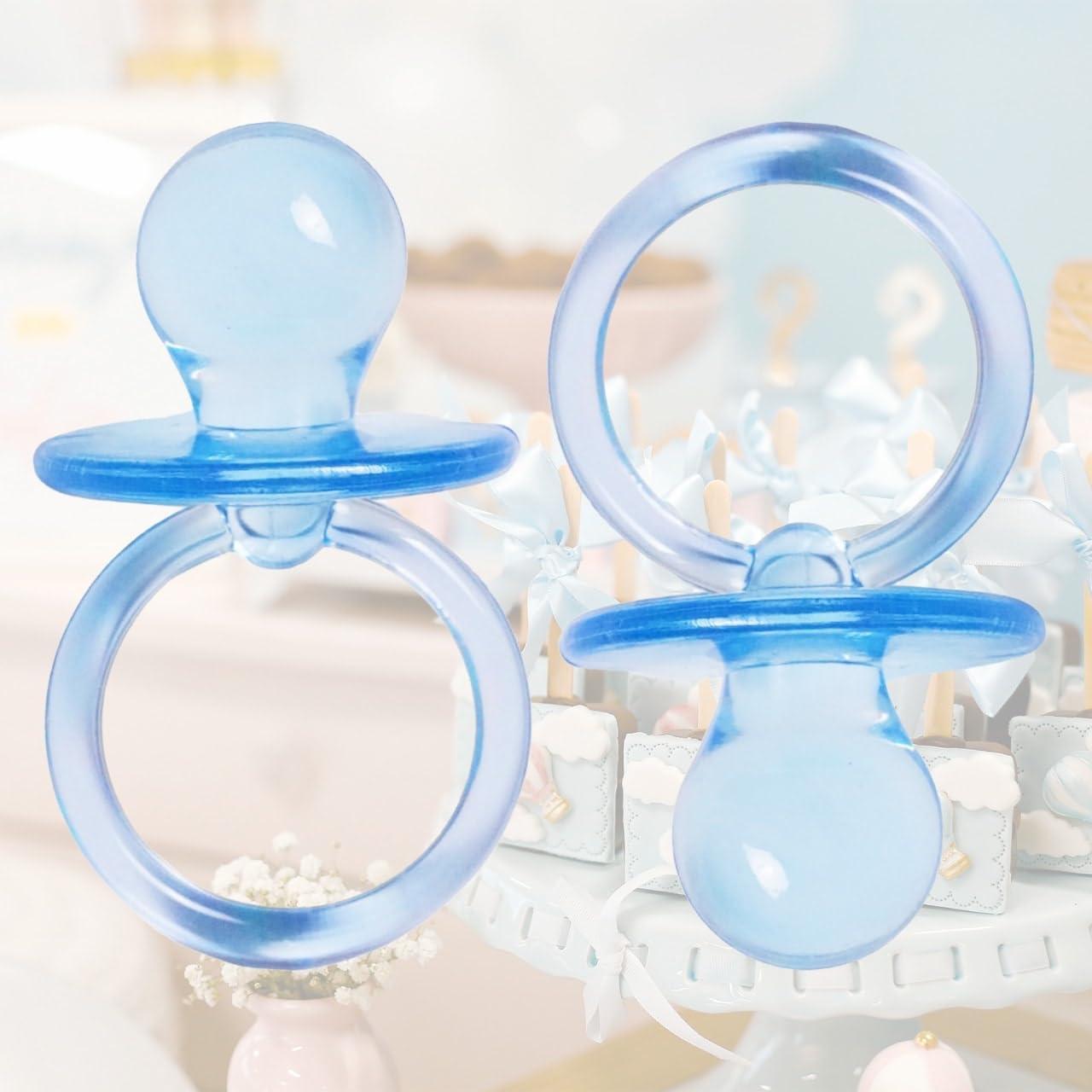 Chupetes Acrílicos Azules Adorox 36 Piezas 6.35 cm