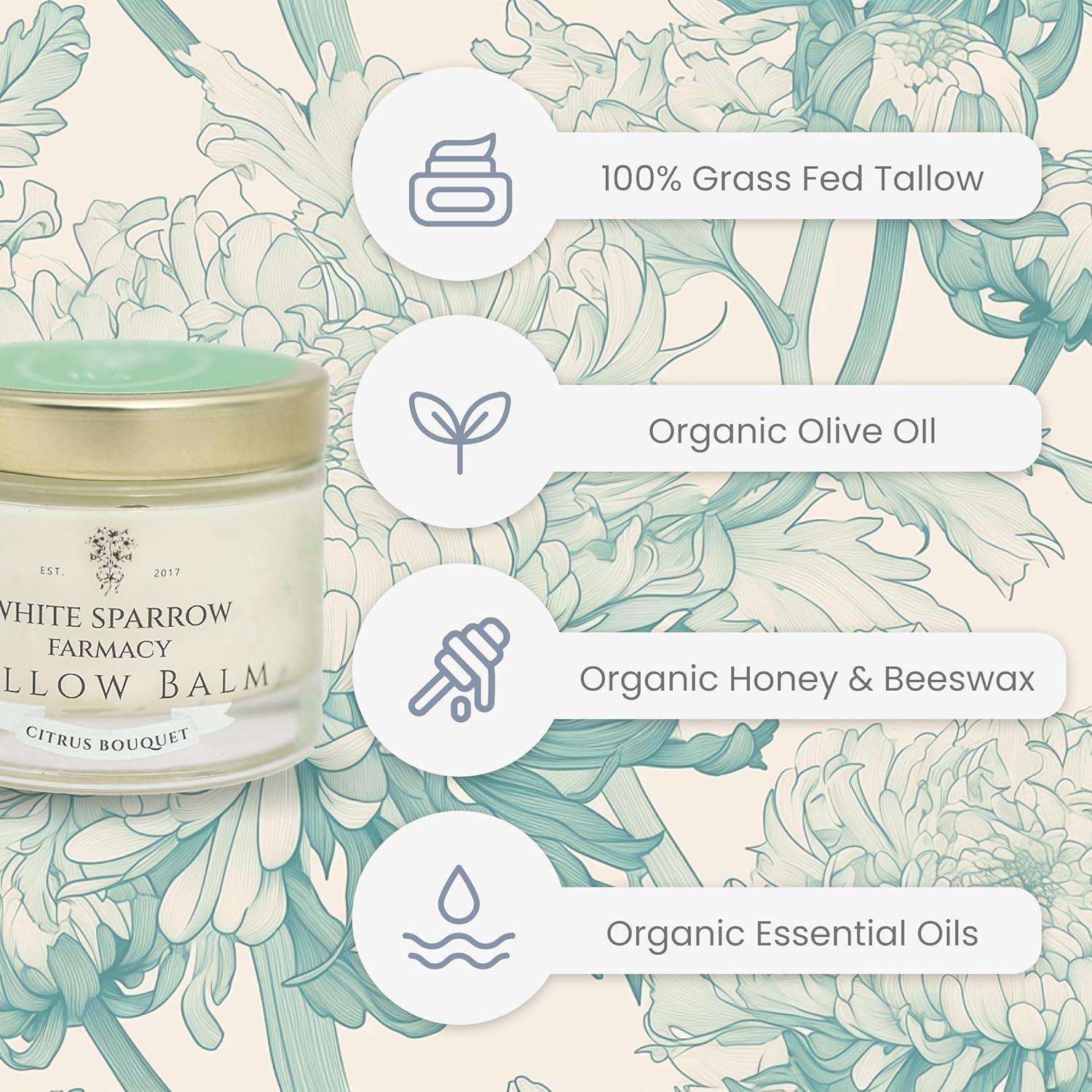 Bálsamo de Sebo Orgánico White Sparrow - Ramo de Cítricos 56.7g