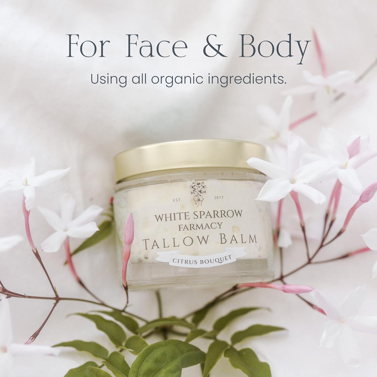 Bálsamo de Sebo Orgánico White Sparrow - Ramo de Cítricos 56.7g