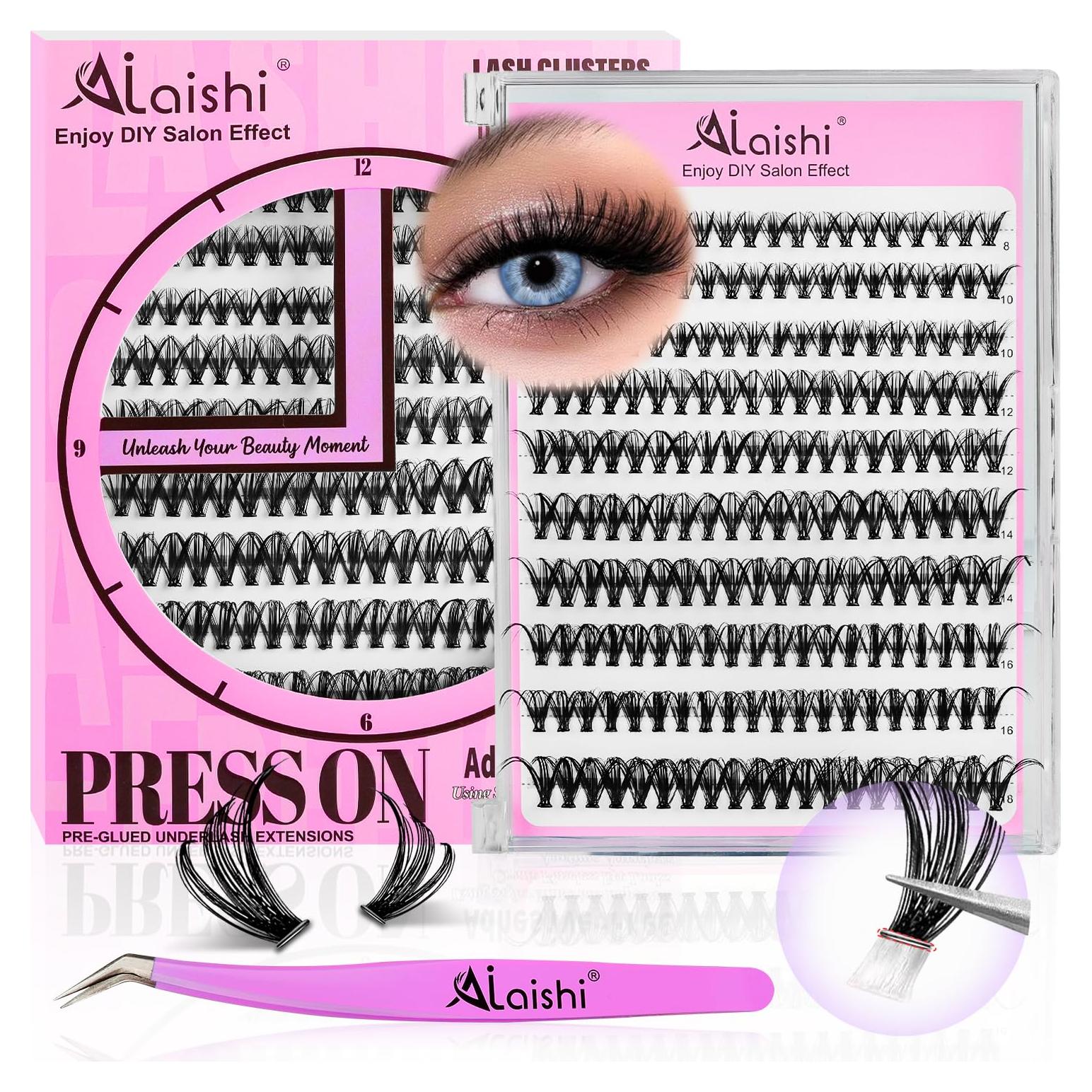 Pestañas Autoadhesivas AILAISHI 200pcs 8-18mm D Curl