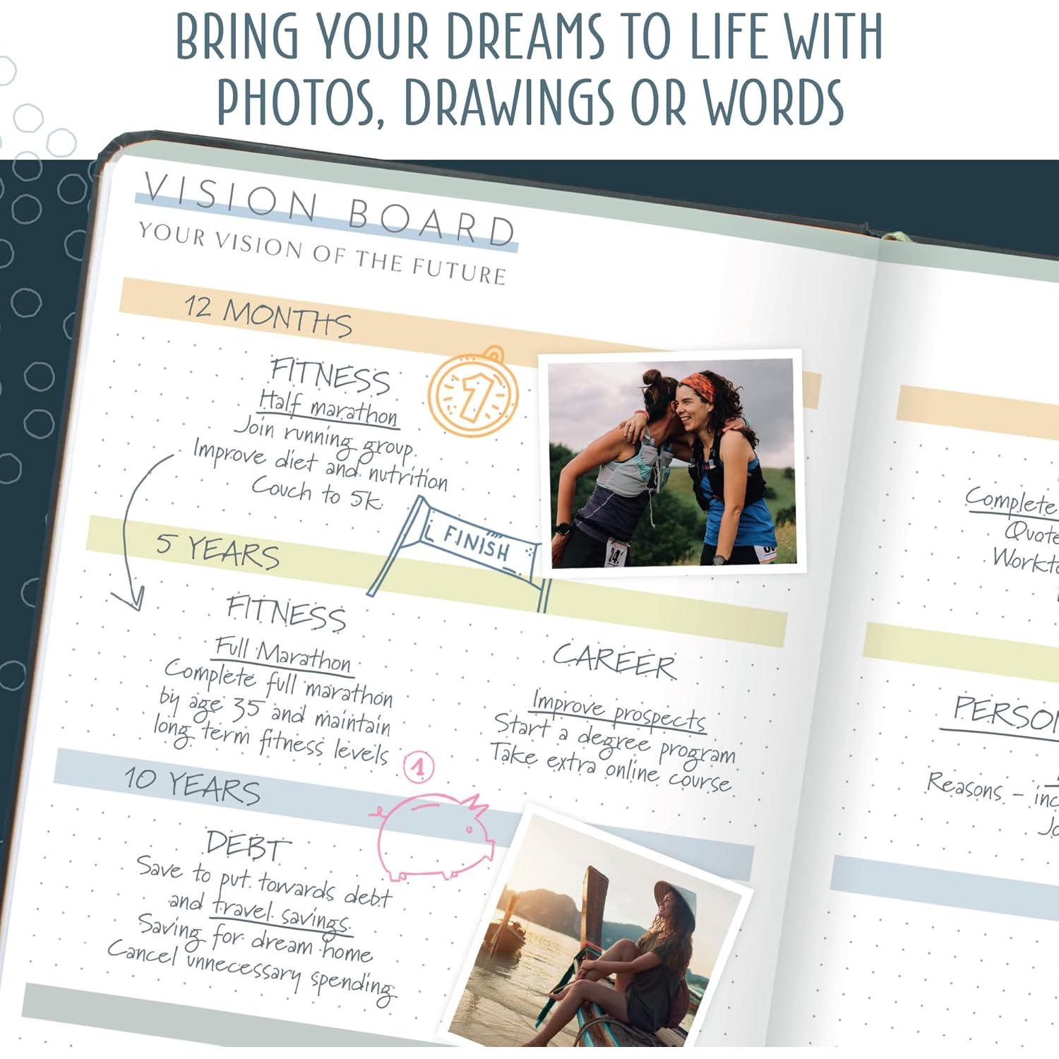 Planificador de Metas Boxclever Press A5 Iridescente 12 Meses