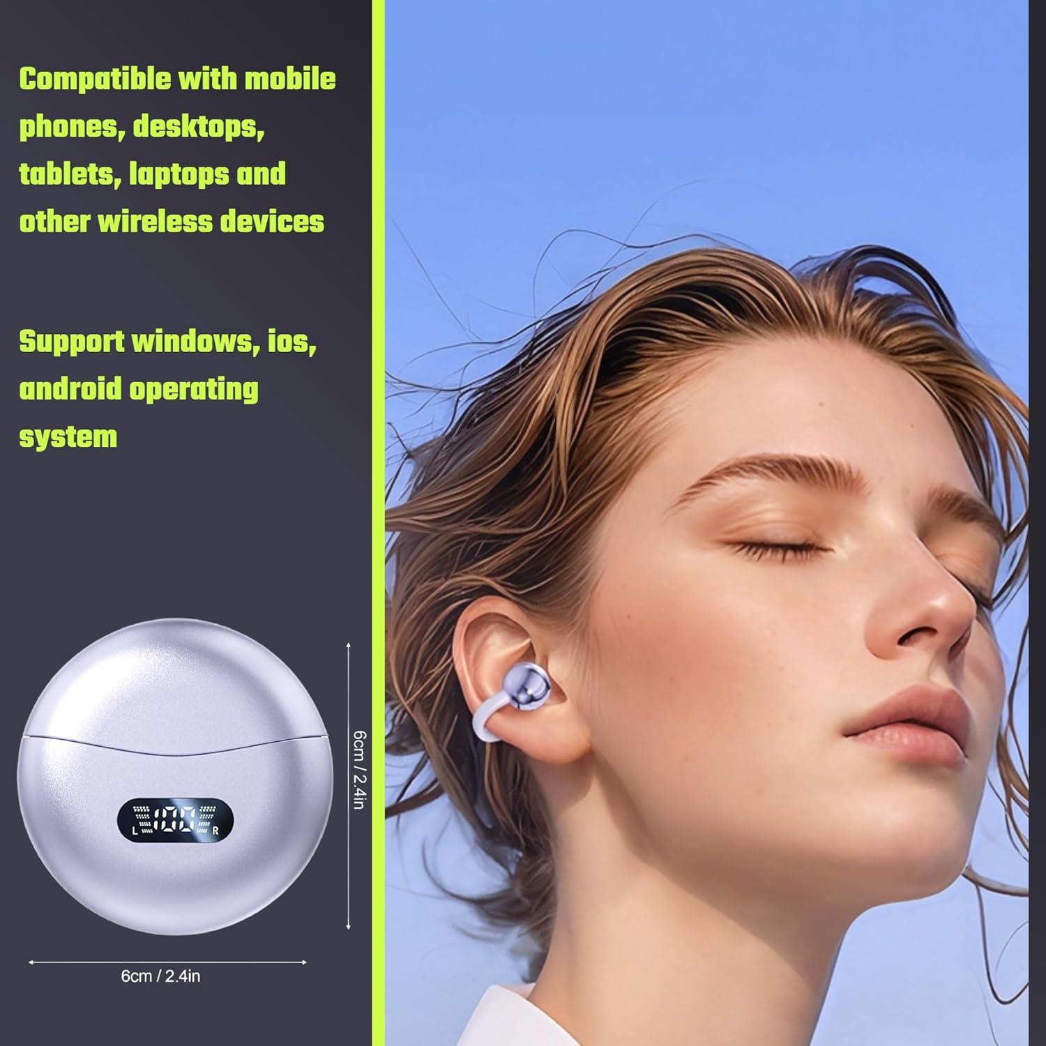 Auriculares de Traducción AI Gugxiom 144 Idiomas Bluetooth Púrpura