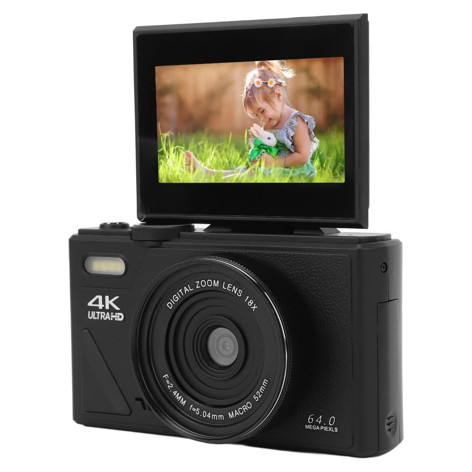 Cámara Digital 64MP CCYLEZ 4K Zoom 18X Pantalla 3"