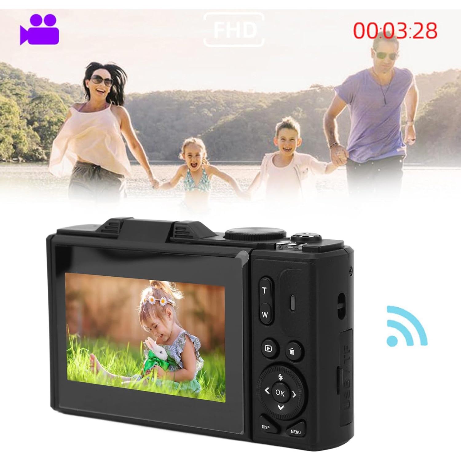 Cámara Digital 64MP CCYLEZ 4K Zoom 18X Pantalla 3"