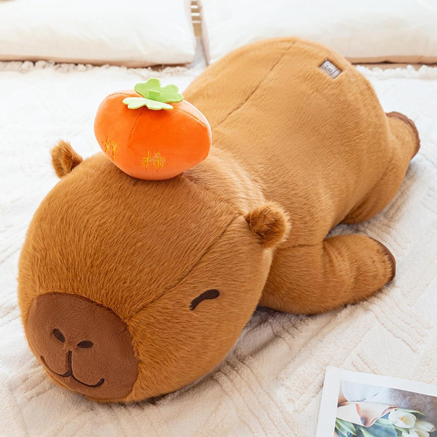 Peluche Capibara de Persimón 60 cm PEACH CAT Regalo Niño